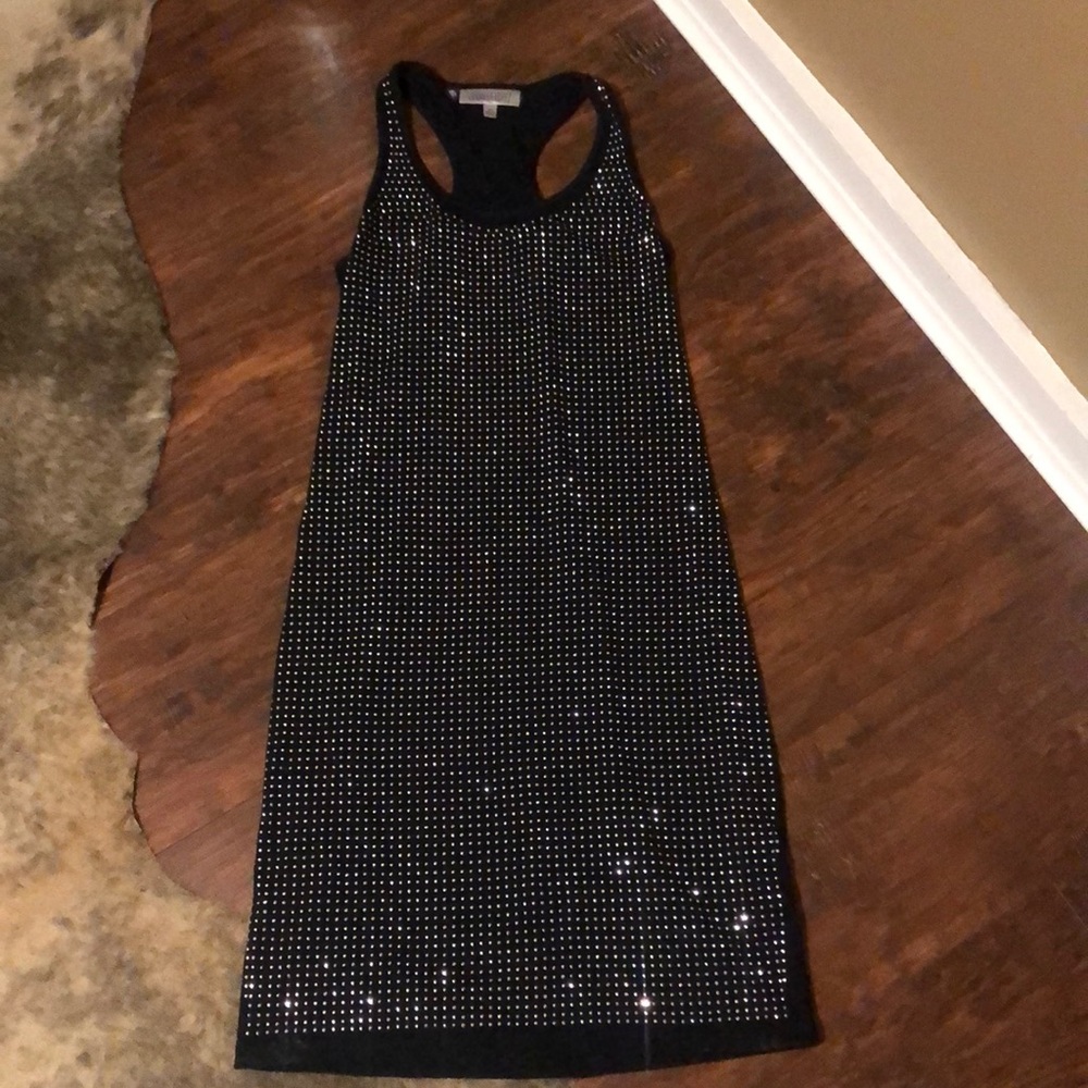 Jennifer Lopez Black Studded Dress